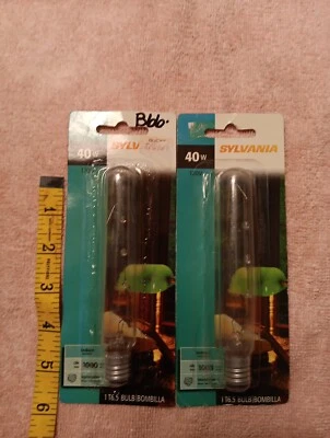 2 Sylvania 40W Intermediate Base Clear T6.5 Bulbs - Image 1 of 2
