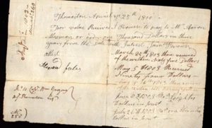 US GEPRÄGTER EINNAHMEN RM 115 - AUF SCHULDSCHEIN - 25.04.1800 - BLÄULICHES PAPIER - Bild 1 von 3