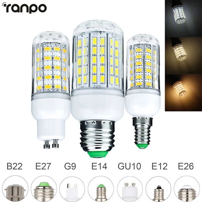 E27 E14 E12 9W 15W 18W 25W LED Corn Light Bulb 5730 SMD White Lamp Energy Saving - Image 1 of 4