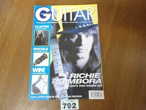 Vol.1 No.2 The GUITAR Magazine / July 1991 - Richie Sambora / Eric Clapton - Picture 1 of 22