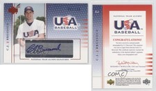2005 USA Baseball National Team Alumni Signatures Blue Ink /120 CJ Bressoud Auto
