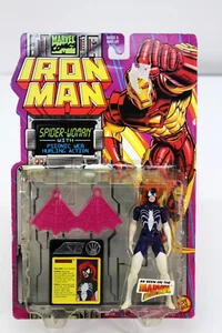 Modellino giocattolo vintage Toy Biz Spider Woman 1994 sigillato nuovo Marvel MOC Iron Man - Foto 1 di 18