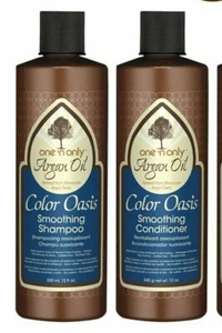 ONE N ONLY COLOR OASIS ARGAN OIL SMOOTHING SHAMPOO CONDITIONER 12 OZ ANTI-FRIZZ - Picture 1 of 5