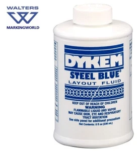 Dykem Engineers Fluido de Diseño Azul Acero | Botella de 4 oz u 8 oz - Cepillo en Tapa - Imagen 1 de 8