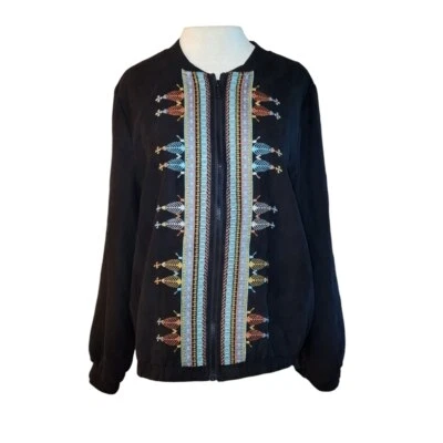 Chaqueta de bombardero de gamuza sintética tallada con volantes nueva sin etiquetas Foto 1 de 4