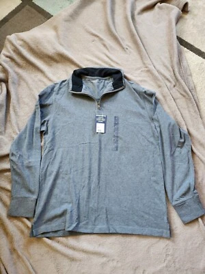 Men's Consensus 1/4 Zip Sueded Jersey Shirt Size L - Image 1 of 4