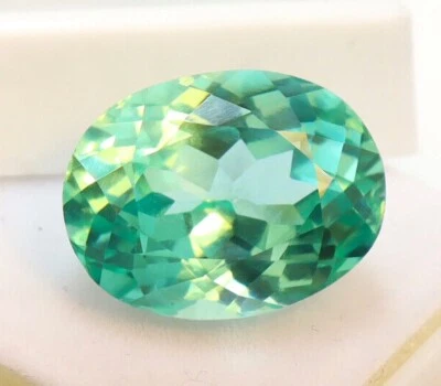 Natürlich Paraiba Turmalin 10.85 Karat Makellos Oval Schliff Zertifiziert Lose - Bild 1 von 4