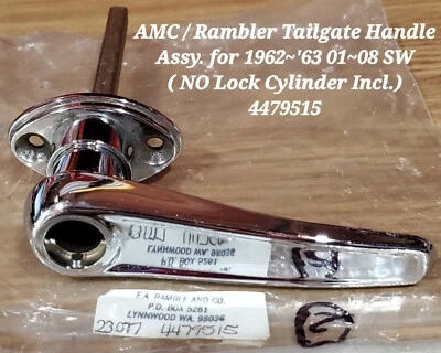 Rambler 1962 ~ 1963-01 блокировка ручки задней двери в сборе. Цилиндр без блокировки. N.O.S 4479515 - Изображение 1 из 4