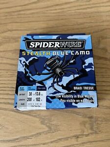 Spiderwire Stealth Blue Camo 30LB 200 Yard Fishimg Line - Blue Camouflage