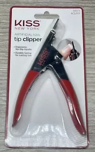 KISS ARTIFICIAL NAIL TIP CLIPPER SALON STAINLESS STEEL DURABLE CUTTER - Picture 1 of 2