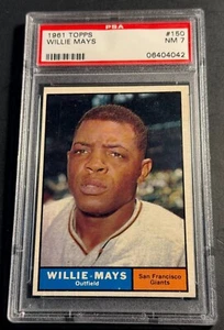 1961 WILLIE MAYS TOPPS #150 PSA 7 SHARP GIANTS HOF (042) - Picture 1 of 2
