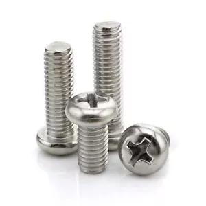 M1.0 M1.2 M1.4 M1.6 304 SS Cross Phillips testa tonda bullone macchina viti - Foto 1 di 6