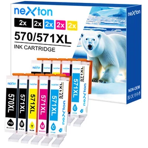 10 Patronen passend für Canon Pixma TS5000 TS5050 TS5051 TS5053 TS5055 570 - Bild 1 von 6