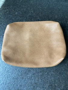 Street Level Women Camel Brown Tan Makeup Bag One Size Zippered - Picture 1 of 5
