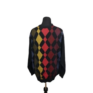 Vtg Norm Thompson Made In Italy Grandpa Cosby Merino Wool Blend Sweater XXL 2XL - Picture 1 of 4