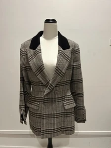 Viktoria & Woods Riccardo Check Blazer, Size 2 (Aus 10) - Picture 1 of 8
