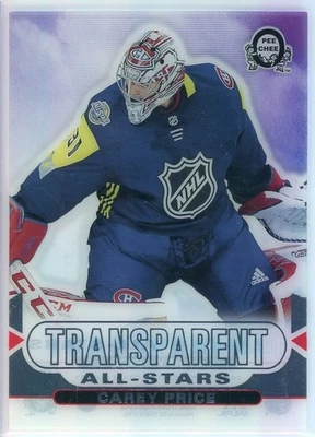 2018-19 O-Pee-Chee Coast to Coast Transparent All Stars #CCA7 Carey Price - Image 1 of 2