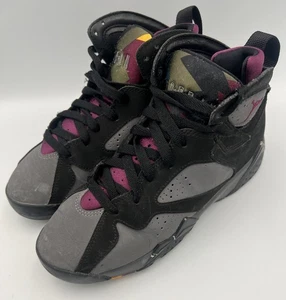 Air Jordan 7 VII Retro BG Bordeaux 304774-034 Black Purple Youth Size 5Y Jumpman - Bild 1 von 12
