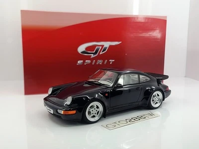 GT Spirit 1:18 scale Porsche 911(964) Turbo 3.6 1992 - Dark Blue(GT105) L.E.1000 - Image 1 of 4