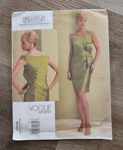Vogue V 1108 Ellville Sassoon Designer dress sewing pattern uncut sz 4 6 8 10 - Picture 1 of 4