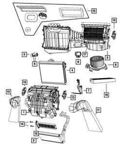 Genuine Mopar Air Conditioning Evaporator 68004194AC - Picture 1 of 4