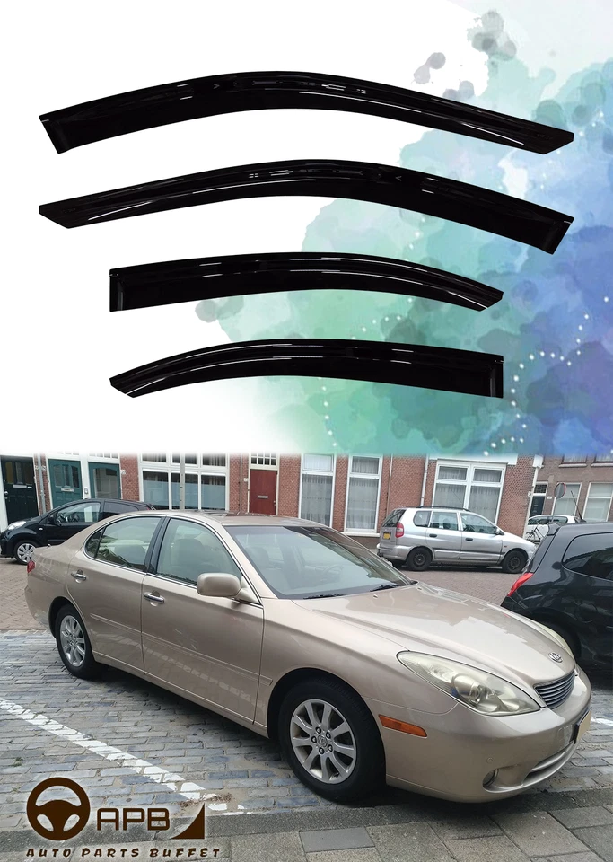 Para Lexus ES ES300 ES330 02-06 Deflector Ventana Viseras Protector Ventilación Protector Intemperie Foto 1 de 4