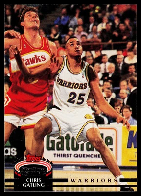 Chris Gatling, 1992-93 Stadium Club, #74, Golden State Warriors, - Image 1 of 2