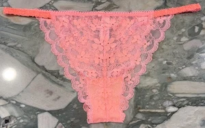 NUEVO Victoria Secret Dream Angels Cuerda de Encaje Itsy - Naranja Néctar Neón - XL - Imagen 1 de 4