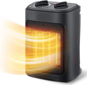 Space Heater, 1500W Electric Heaters Indoor Portable with Thermostat, PTC Fast H - Picture 1 of 13