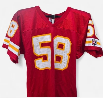 Camiseta de fútbol americano Wilson vintage NFL Kansas City Chiefs #58 Derrick Thomas juvenil M Foto 1 de 4