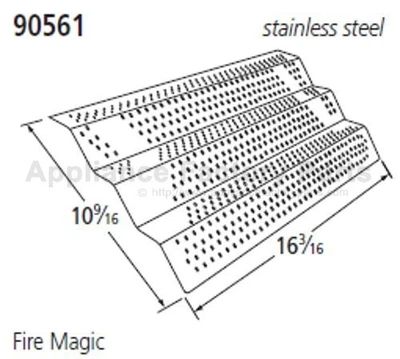 Parrilla Music City Metals Parte # 90561 - Placa térmica, SS, 16.1875 X 10.5625; Am ou Foto 1 de 2