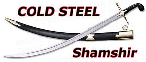 Cold Steel Shamshir Sword + Leather/Wood Scabbard 88STS