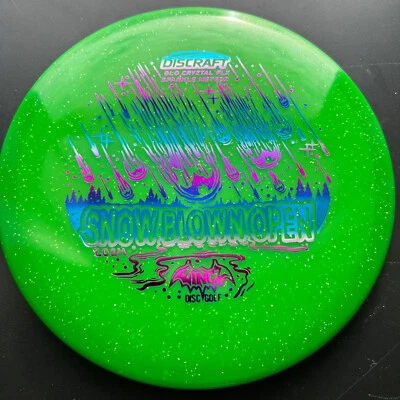 New Green Discraft GLO Cryztal FLX Sparkle Meteor * Glows * Pick Weight Stamp - Image 1 of 4