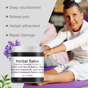 Organic Herbal Salve Soothe Skin Care Cream Healing Ointment Natural Comfrey - Picture 1 of 18