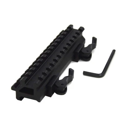 Double Rail Quick Detach Picatinny Angle Mount Weaver Rail Scope Mount 13 Slot - Image 1 of 4
