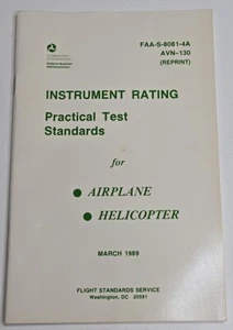 FAA - Estándares de prueba práctica de clasificación de instrumentos (FAA-S-8081-4A) AVN-30 reimpresión - Imagen 1 de 13