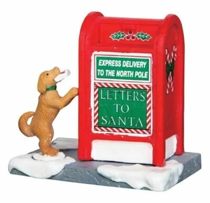 Lemax Weihnachten 2016 SANTA'S BRIEFKASTEN #64073 NRFP Dorf Zubehör Hundebrief * - Bild 1 von 3