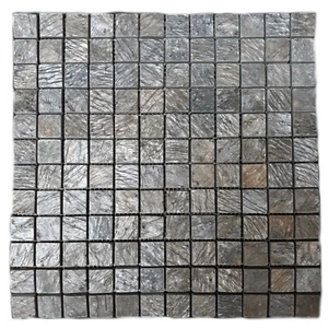 12x12 Deoli Green Cubed Mosaic Remodel Stone Tile Kitchen Bath Backsplash - Picture 1 of 4