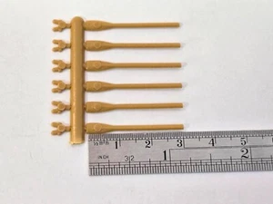 Piezas de accesorios de modelo de barco 6 remos de plástico de 32 mm con remos - Imagen 1 de 1