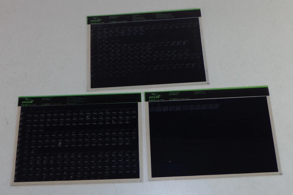 Catalogo Parti Di Ricambio Jaguar XJS 3.6 Del 09/1987 - Immagine 1 di 1