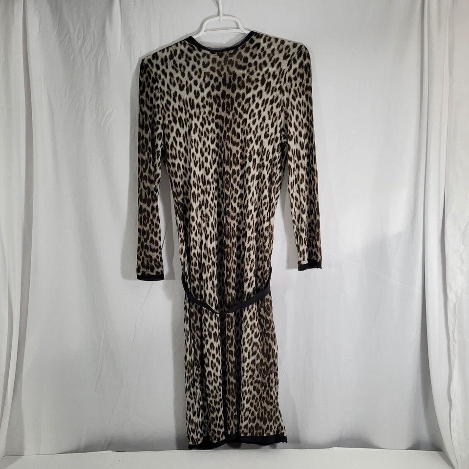 Vestido vaquero Lanvin estampado de leopardo talla mediana marrón para mujer Foto 1 de 4