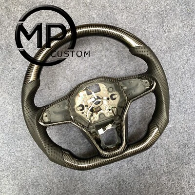 Volante de fibra de carbono personalizado apto para Volkswagen MK8 Golf 8 R GTI GTE 2020+ Foto 1 de 4