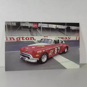 Vintage Nascar Postkarte 1950 Oldsmobile 88 Dollar Bäcker Fahrer - Bild 1 von 4