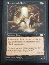Razortooth Rats X4 Weather Light NM/LP MTG Magic the Gathering Cards Play Set