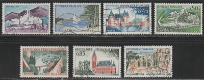 France 1961 SC# 1007 - 1013 - Complete set of seven stamps - Used - Lot # 129 - Image 1 of 2