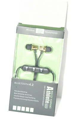 Athlete Wireless Bluetooth Headphones Gold - Photo 1/2