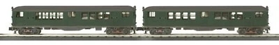 MTH 30-2447-3 Metropolitan (Green) 2 Car Lo-V Add On Dummy Subway Set  MINT OB's - Image 1 of 4