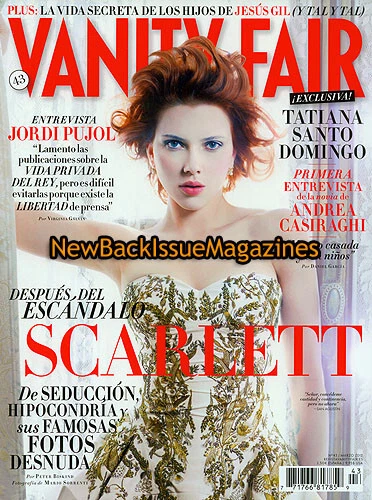 Spanish Vanity Fair 3/12,Scarlett Johansson,Jordi Pujol,Andrea Casiraghi,Espanol - Image 1 of 1