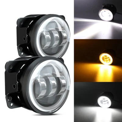 Para 1994-2001 Dodge RAM 1500 2500 3500 4" LED luzes de neblina lâmpadas de direção para-choque - Imagem 1 de 4