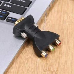 nEW 15 pines VGA macho a 3 RCA hembra adaptador convertidor cable extensor adaptador - Imagen 1 de 6